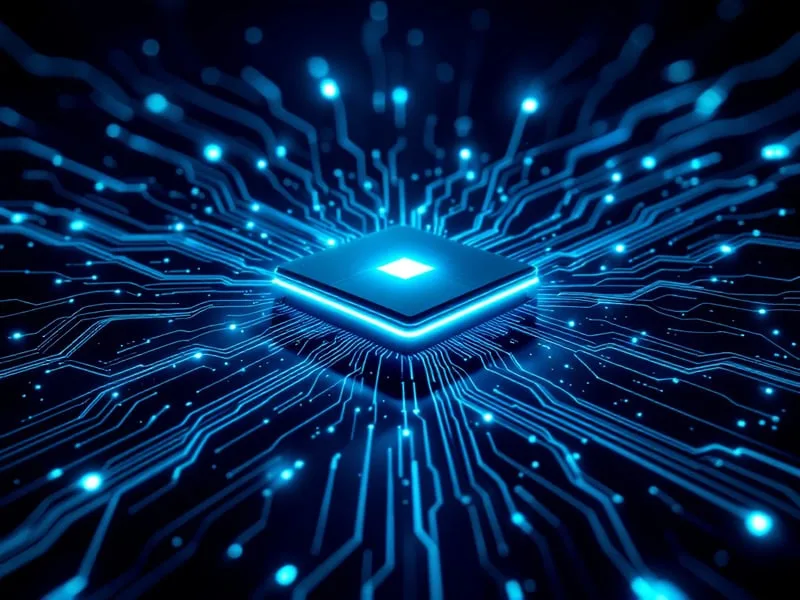 Digitale Souveränität: Chip mit Leiterbahnen